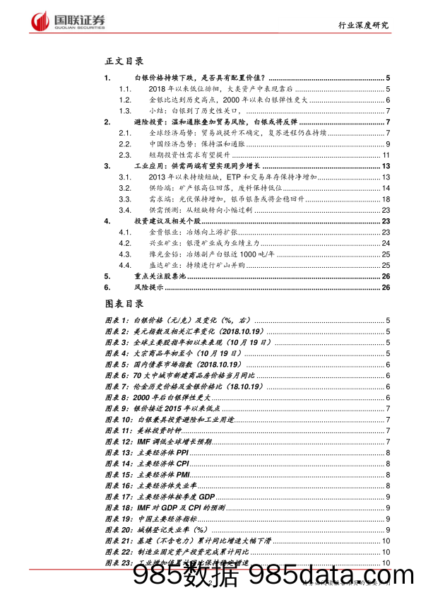 有色金属行业深度研究：供需平衡，避险情绪有望推升白银价格_国联证券插图1