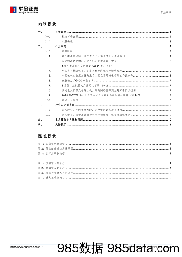 机械行业第44周周报：工控行业景气波动，关注具备核心竞争力的国产品牌_华金证券插图1