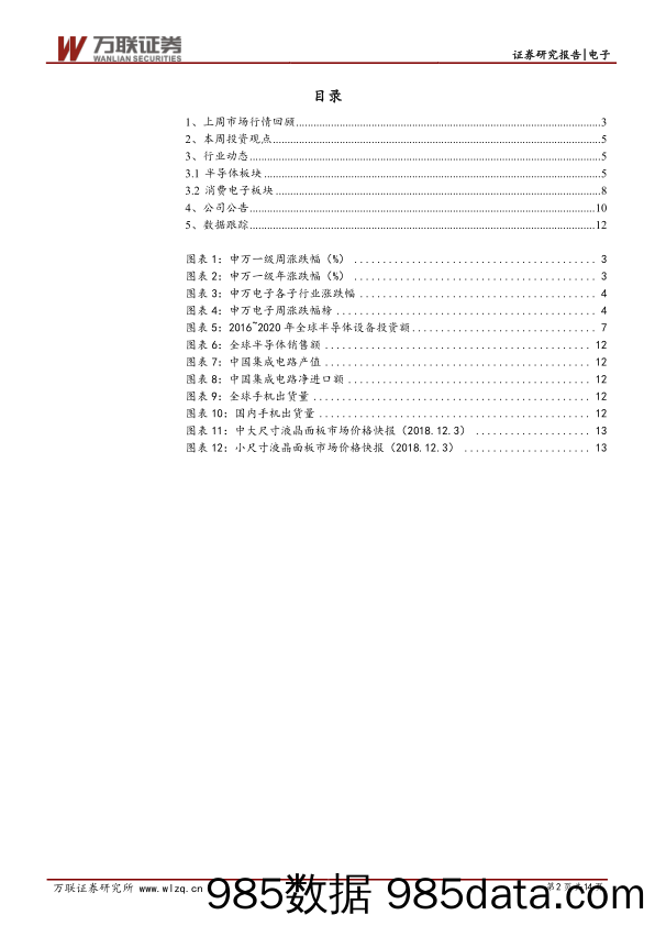 电子行业周观点：11月国内手机出货量同比下降18.2%_万联证券插图1