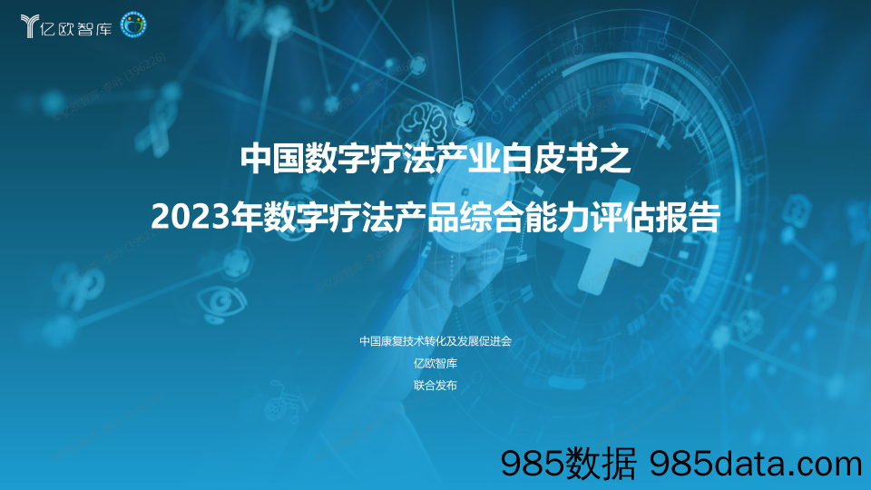 2023年数字疗法产品综合能力评价报告-终版