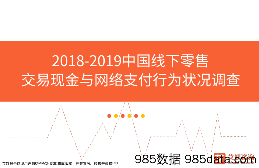 2018~2019中国线下零售交易现金与网络支付行为状况调查_艾媒咨询