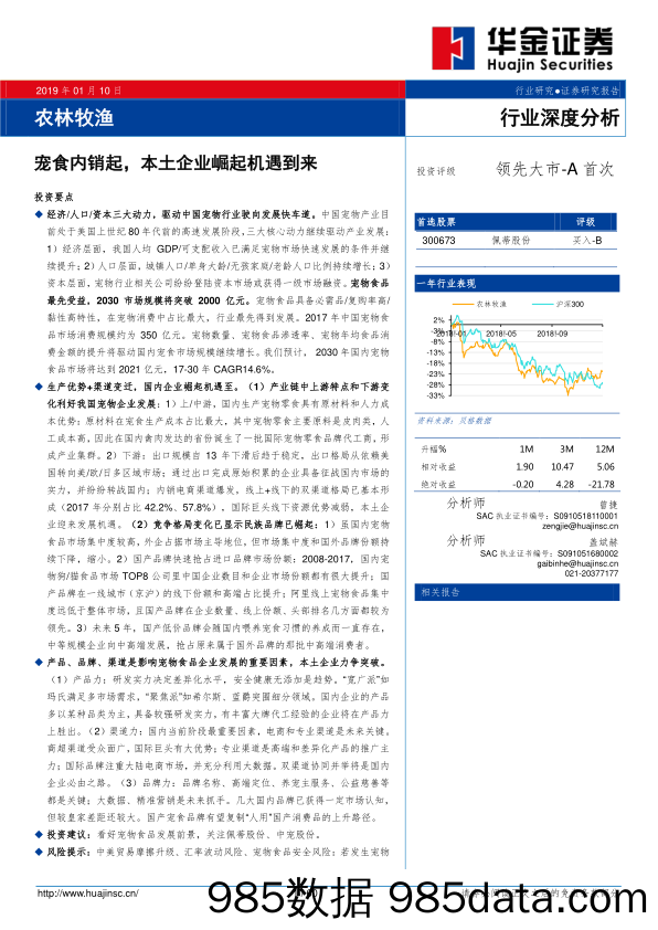 农林牧渔行业深度分析：宠食内销起，本土企业崛起机遇到来_华金证券