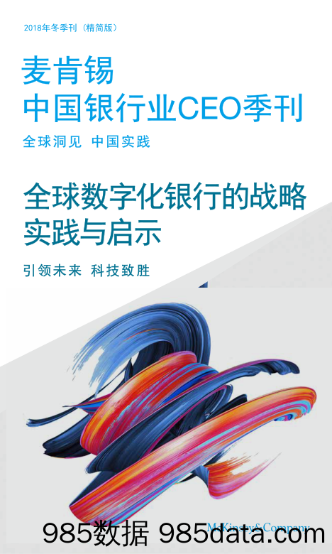 中国银行业CEO季刊：全球数字化银行的战略实践与启示_麦肯锡咨询