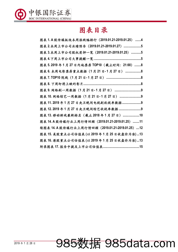 传媒互联网行业评论周报：业绩预告密集发布期，再度聚焦业绩确定性_中银国际插图2