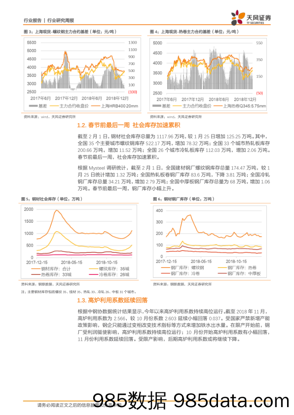 钢铁行业周报：淡水河谷溃坝事件超预期发酵 铁矿石远期现货春节期间大幅拉涨_天风证券插图2