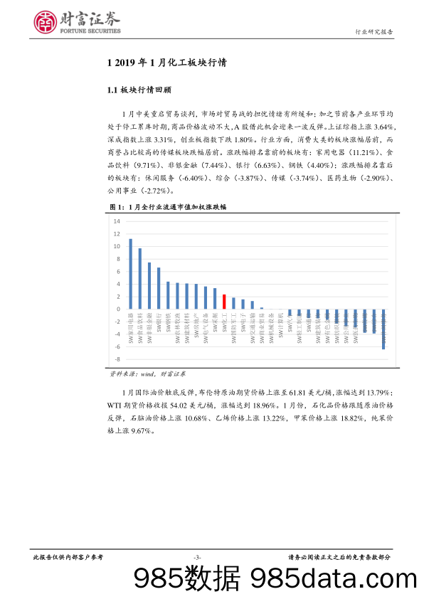 石油化工行业月度报告：原油价格窄幅波动，下游需求有待节后验证_财富证券插图2