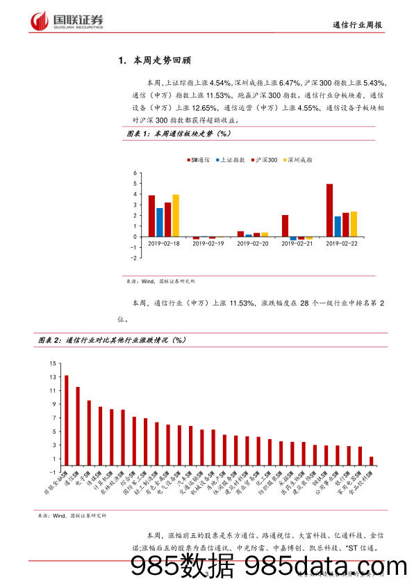 通信行业周报2019年第8期：爱立信已经获得10份5G商用合同，MWC即将召开_国联证券插图2