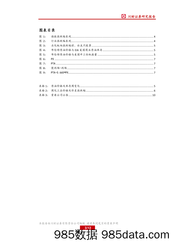 石油化工行业周报：美国油气投资预期下降，管网公司将成立_川财证券插图2