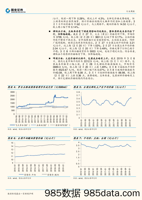 食品饮料行业研究周报：回调提供买入时点，重点关注各子行业基本面稳定品种_国金证券插图4