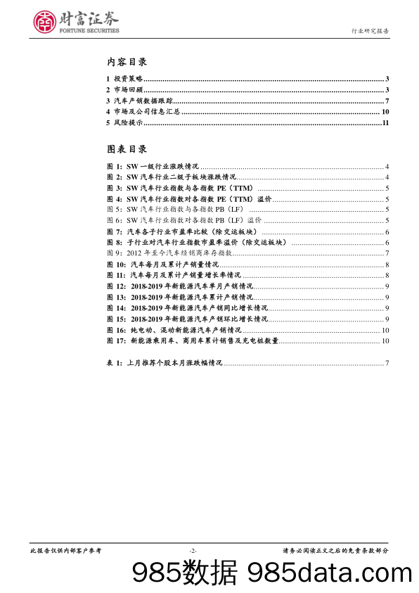 汽车行业行业月度报告：汽车销量有望企稳，等待行业反转_财富证券插图1