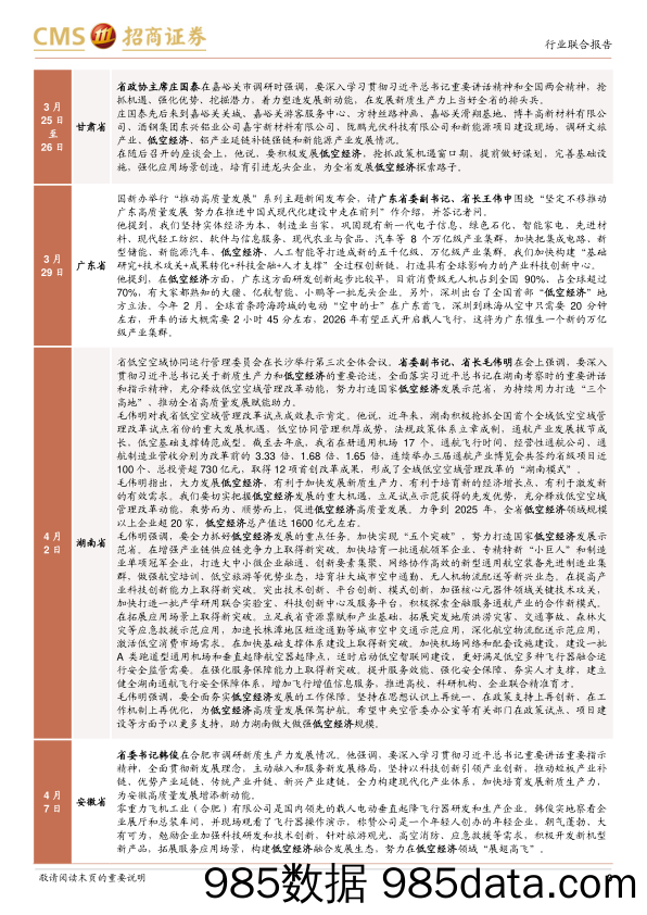 低空经济系列报告(五)：从地方动态看低空经济景气度-240506-招商证券插图2