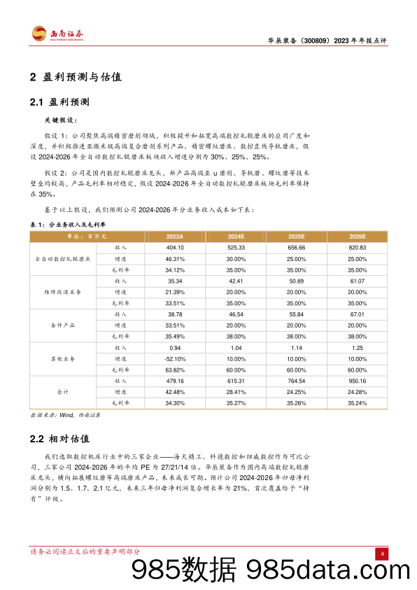 华辰装备-300809.SZ-轧辊磨床龙头，高端磨床新星-20240420-西南证券插图5