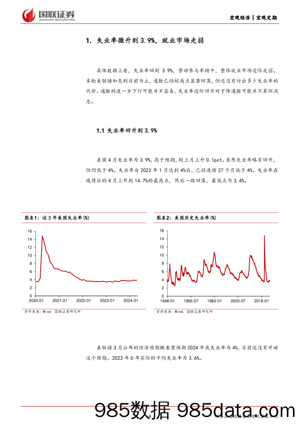 美国4月非农就业数据点评：就业市场边际走弱可能不算坏消息-240507-国联证券插图3