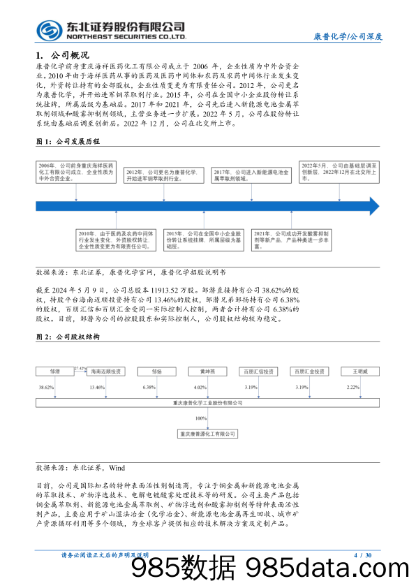 康普化学(834033)全球铜萃取剂领先企业，有望受益于铜价上涨-240513-东北证券插图3