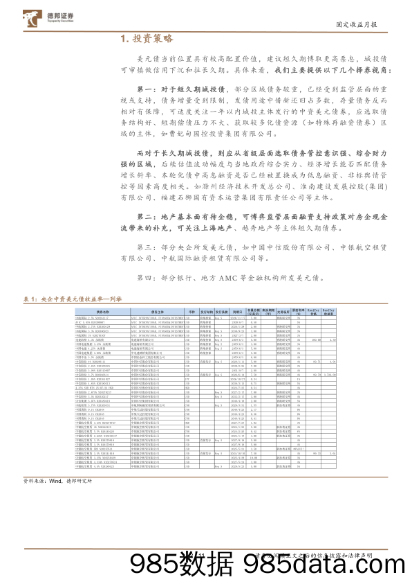 固定收益月报：中资美元债投资思路-20240129-德邦证券插图2