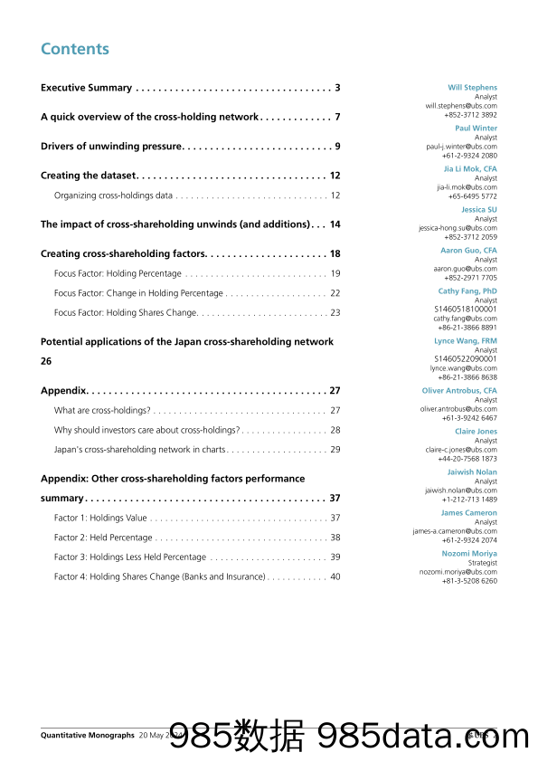 UBS Equities-Quantitative Monographs _Quantifying change in Japan opport…-108299749插图1