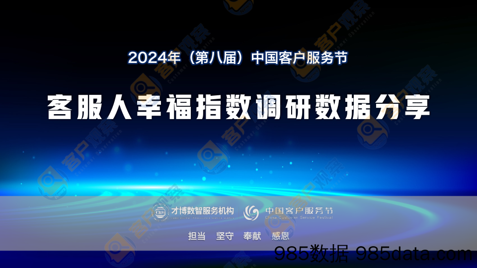 2024年客服人幸福指数调研报告