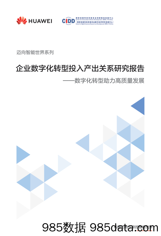 企业数字化转型投入产出关系研究报告—数字化转型助力高质量发展