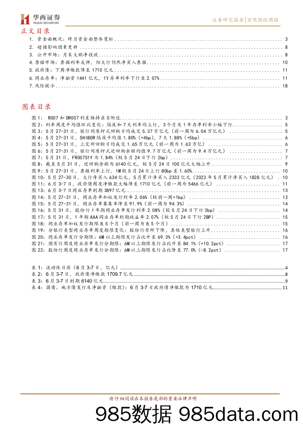 流动性跟踪：跨月后，地方债发行再度放缓-240601-华西证券插图1