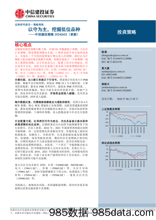 策略20240602(更新)：以守为主，挖掘低位品种-240605-中信建投