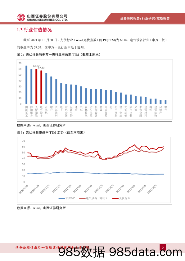 光伏行业周报：国务院印发碳达峰行动方案，分布式新增占比提升_山西证券插图4