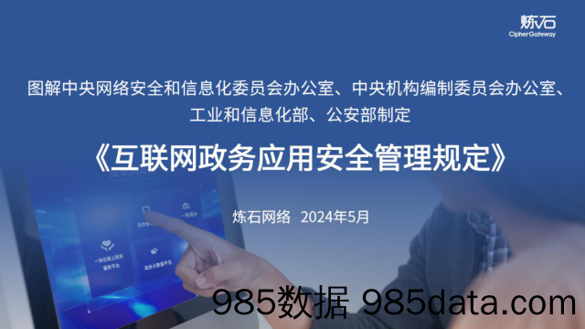 图解四部门《互联网政务应用安全管理规定》-炼石-2024.5