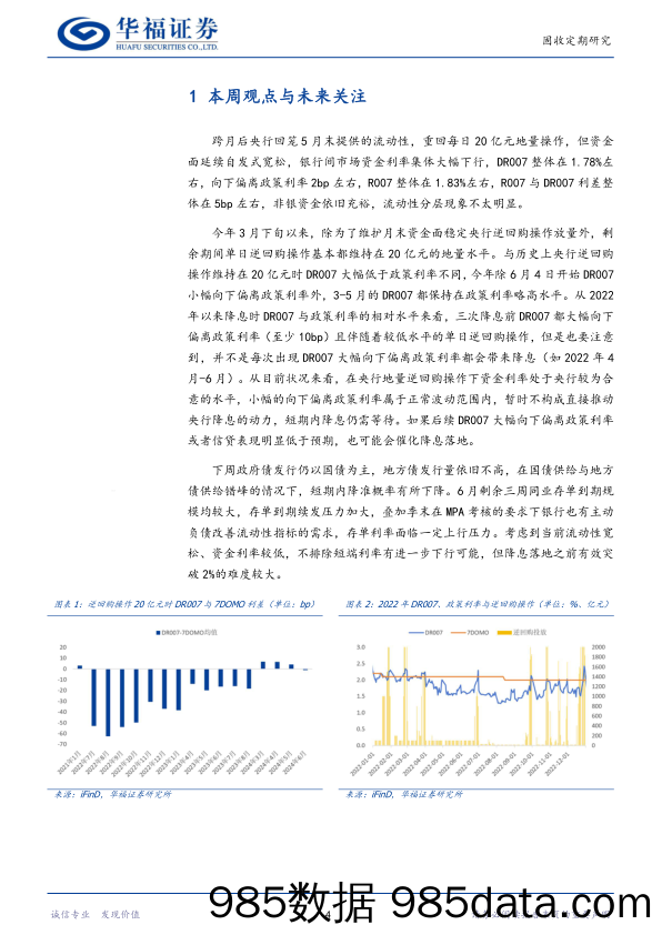 【华福固收】：如何看待DR007略低于政策利率-240609-华福证券插图3