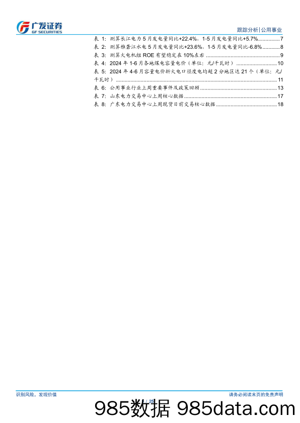 公用事业行业深度跟踪：公用事业化与火电新三部曲-领涨的归因-240610-广发证券插图4