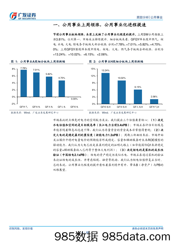 公用事业行业深度跟踪：公用事业化与火电新三部曲-领涨的归因-240610-广发证券插图5