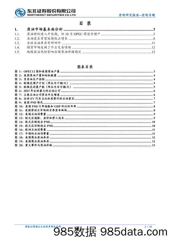 宏观专题：OPEC10月逐渐增产，原油看多情绪削弱-240612-东北证券插图1