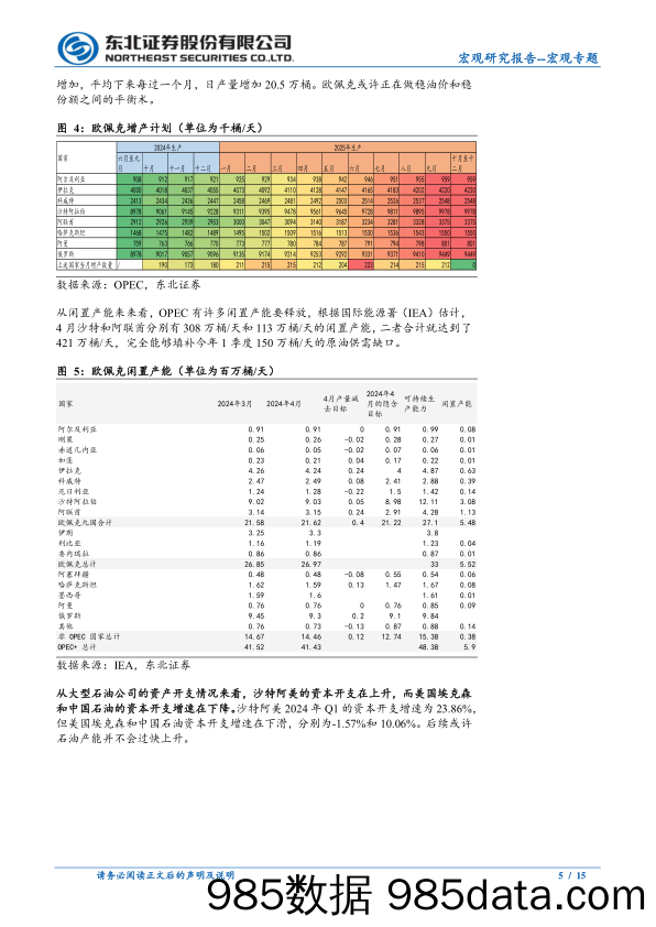 宏观专题：OPEC10月逐渐增产，原油看多情绪削弱-240612-东北证券插图4