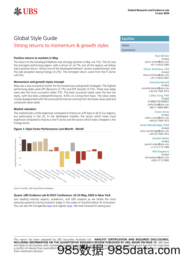 UBS Equities-Global Style Guide _Strong returns to momentum  growth styl...-108538105