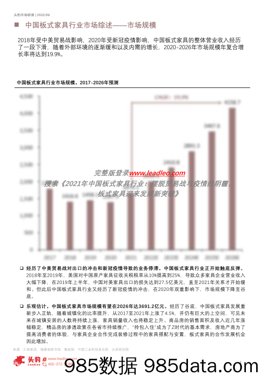 2022年中国板式家具行业：摆脱贸易战与疫情的阴霾，板式家具迎来发展新突破（摘要版）_头豹研究院插图3