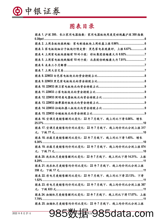 家用电器行业周报：高端化成为出口新亮点，多公司发布半年报_中银证券插图2