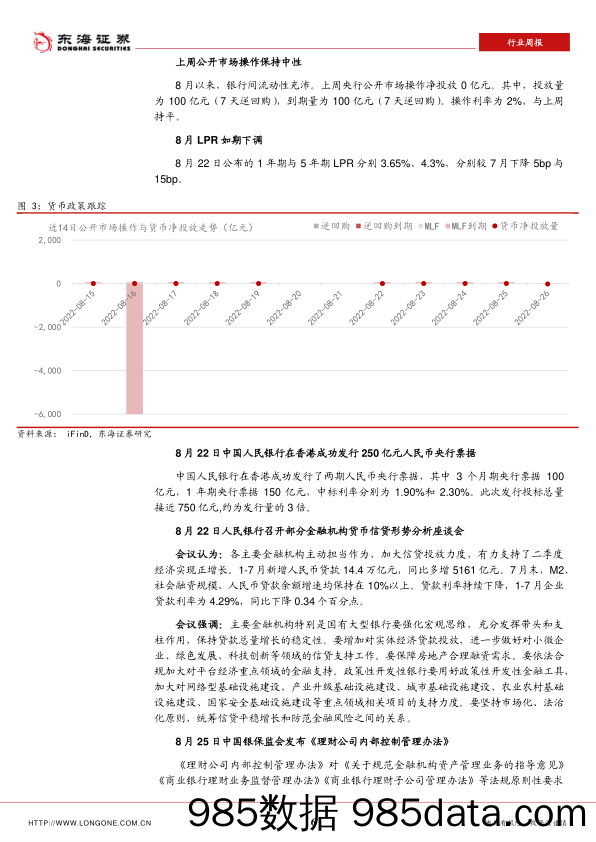 银行行业周报：LPR如期下降，央行召开信贷形势分析座谈会_东海证券插图5