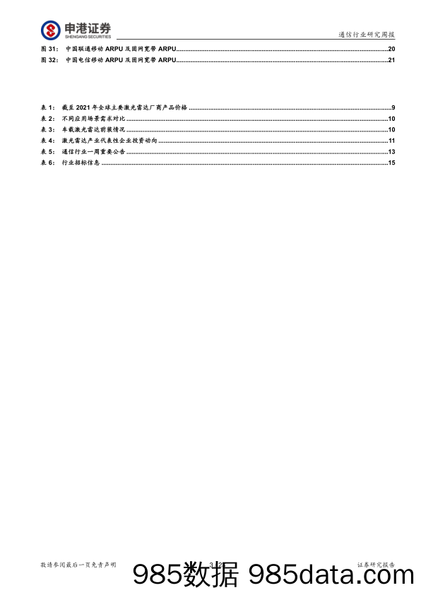 通信行业研究周报：“机器之眼”激光雷达市场欣欣向荣_申港证券插图2