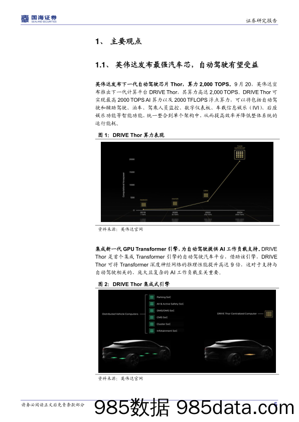 中小盘行业周报：英伟达发布DRIVE Thor，有望促进汽车中央计算架构演进_国海证券插图4