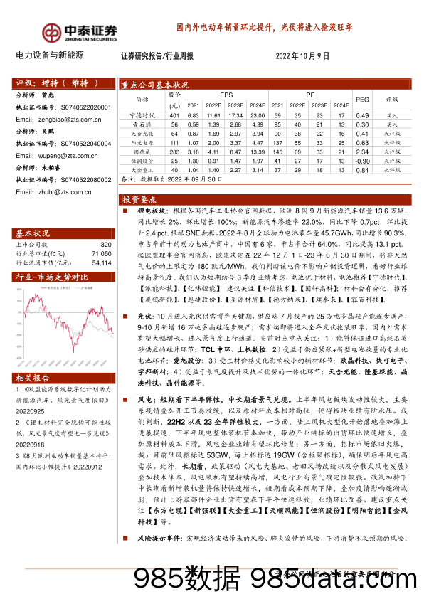 电力设备与新能源行业周报：国内外电动车销量环比提升，光伏将进入抢装旺季_中泰证券