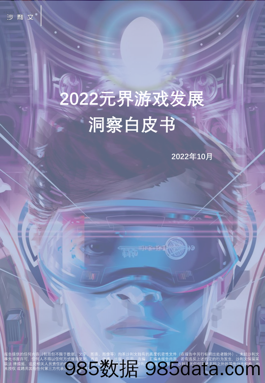 2022元界游戏发展洞察白皮书_沙利文