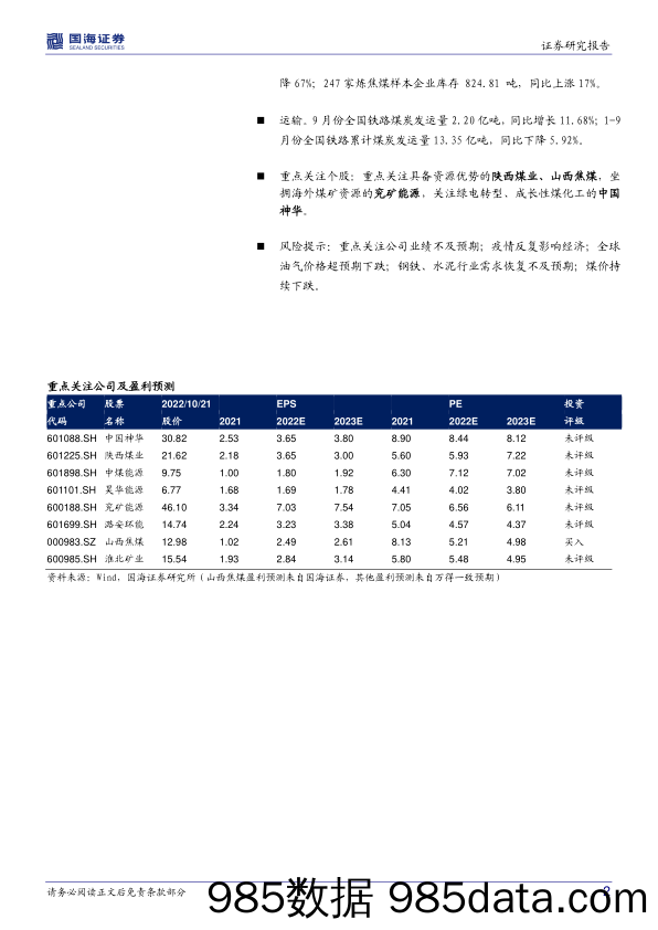 煤炭行业周报：多因素影响，短期煤炭市场小幅波动_国海证券插图1