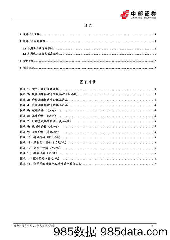 化工新材料行业周报：欧盟委员会发布一揽子应对能源危机措施，天然气价格震荡下行_中邮证券插图1