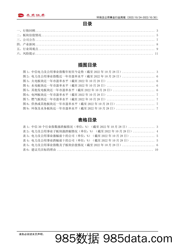 环保及公用事业行业周报：政策推动多晶硅保量控价，促进光伏产业链发展_东莞证券插图1