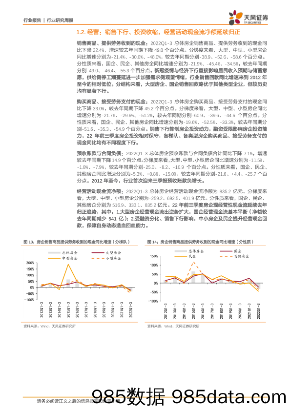 房地产行业研究周报：压力释放，分化持续—地产开发三季报综述_天风证券插图5