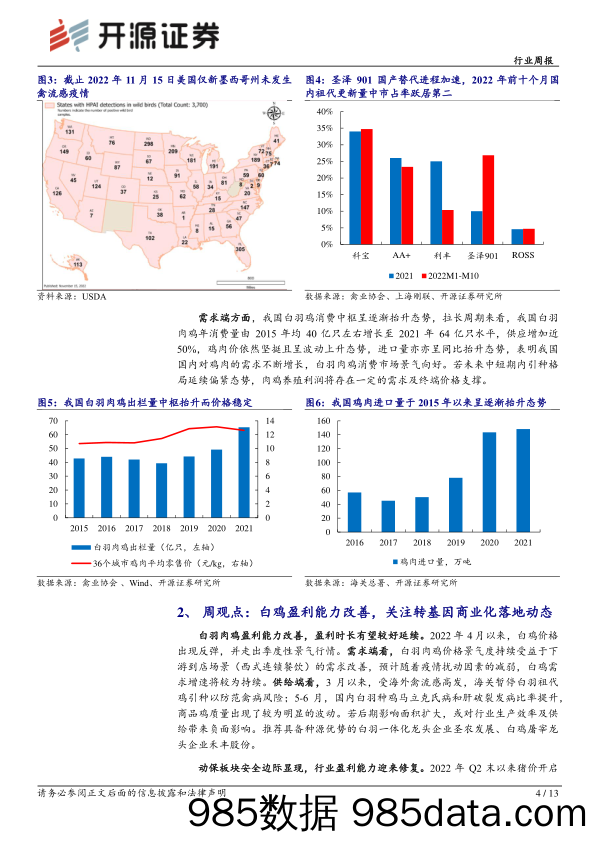 农林牧渔行业周报：供种大周期开启，关注白鸡种源国产化进程_开源证券插图3