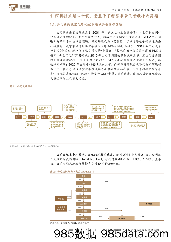 美埃科技-688376.SH-洁净室设备龙头，设备+耗材双轮驱动-20240605-德邦证券插图4