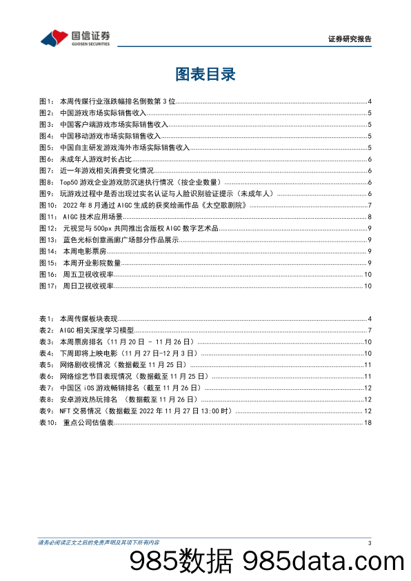 传媒互联网周报：游戏现环比改善迹象，关注技术驱动下的内容生产创新_国信证券插图2