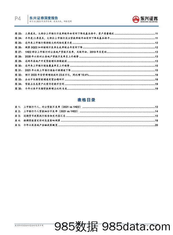 2023年银行业投资策略：银行行业：政策托底，柳暗花明_东兴证券插图3