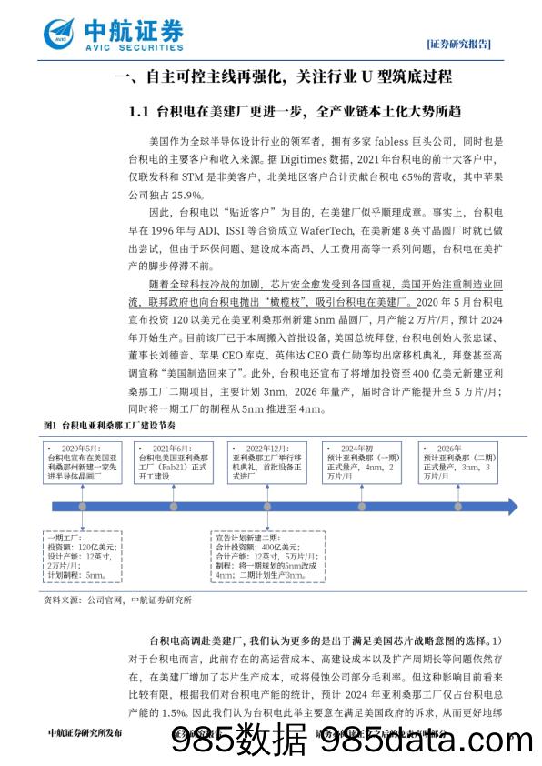 电子行业周报：自主可控主线再强化，关注行业U型筑底过程_中航证券插图4