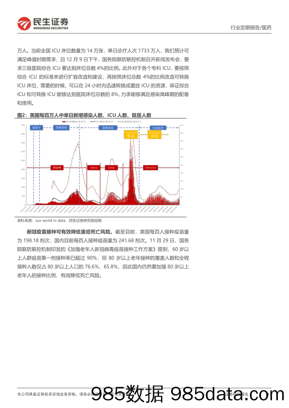 民生医药一周一席谈：复盘海外奥米克戎影响，看好新基建与复苏主线_民生证券插图3