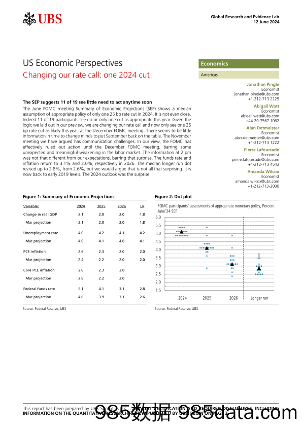 UBS Economics-US Economic Perspectives _Changing our rate call one 2024 c...-108682043